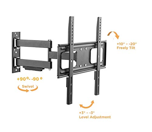 Mount Plus MP LPA36 443W Outdoor Full Motion Swivel Weatherproof Tilt TV Wall Mount for Most 32�~70� TVs Perfect Solution for Outdoor TV (Max VESA 400x400)