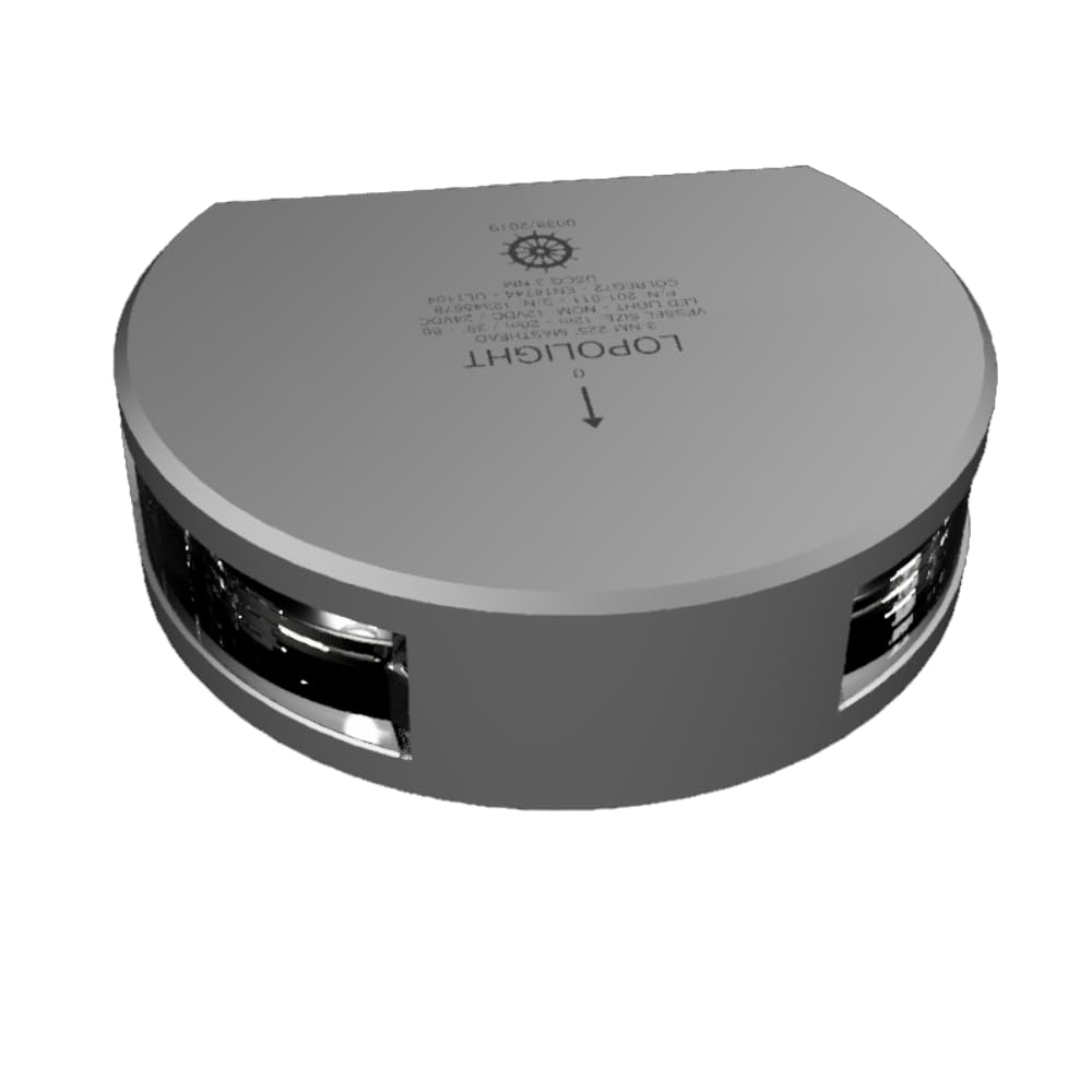 Lopolight 225&Deg; Masthead Light - Single - Silver Housing - Vertical Mount,WBAUVB07TGPN9KN