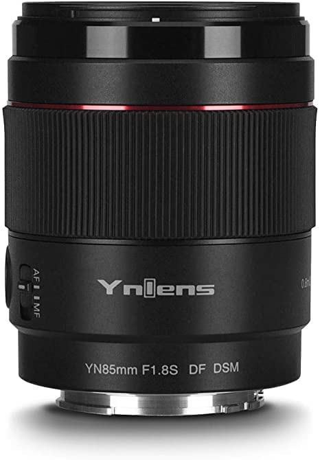 Yongnuo Yn85Mm F1.8S Df Dsm, Full Frame Prime Lens For Sony E Mount Mirrorless Cameras Black