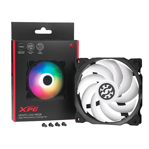 Vento 120 Argb Computer Case Fan 120Mm Rifling Bearing 23Dba Fan Noise 1200Rpm 2 Year Warranty