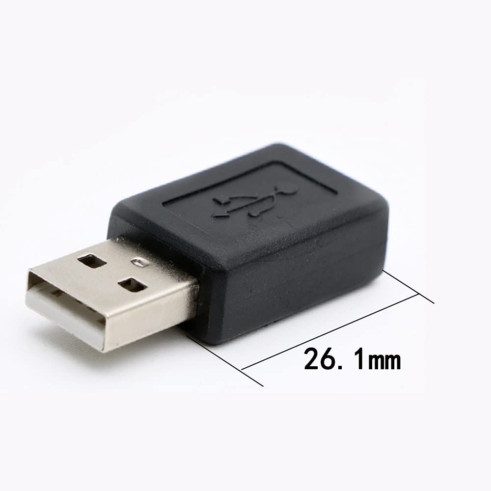 Rgzhihuifz 3 Pack Usb 2.0 A Male To Usb B Mini 5 Pin Female Adapter Converter