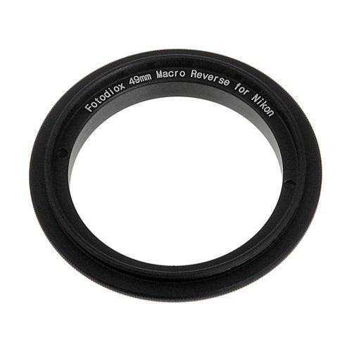 Fotodiox 10Reversenikon49 RB2A 49MM Filter Thread Lens, Macro Reverse Ring Camera Mount Adapter for Nikon