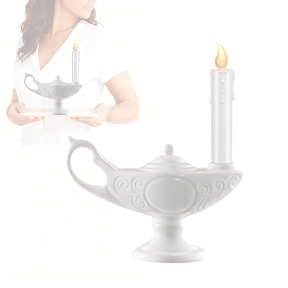 LinkAmoreVibe 2pcs Nurse Graduation Lamp, Flameless LED Candle with Ceramic Base, Memorial Light for Funeral, Vigil & Moment of 