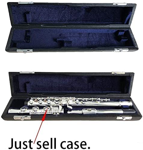 Jiayouy C Foot Joint Flute Case 16 Hole Flute Bag Box Pu Leather For Flute Players Musician Gift