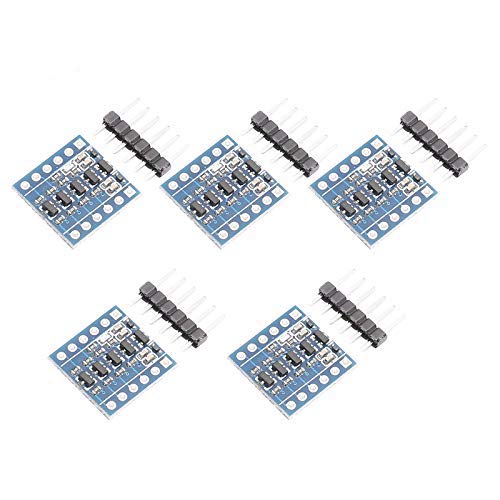 Devmo 5Pcs Iic I2C Logic Level Converter Bi Directional Module 4 Channels 5V To 3.3V Shifter Compatible With Ar Duino