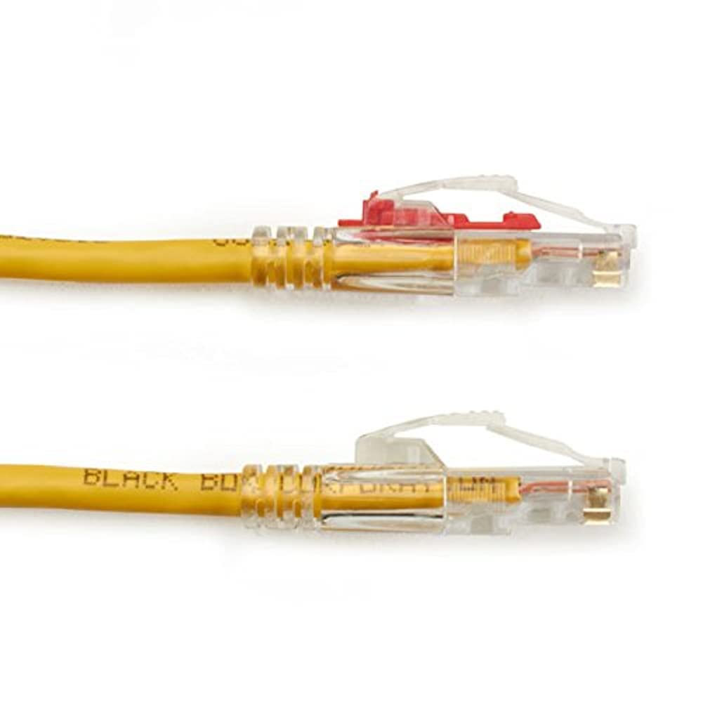 Black Box GigaTrue 3 CAT6 550-MHz Lockable UTP Patch Cable Yellow 15-ft RJ-45 Male