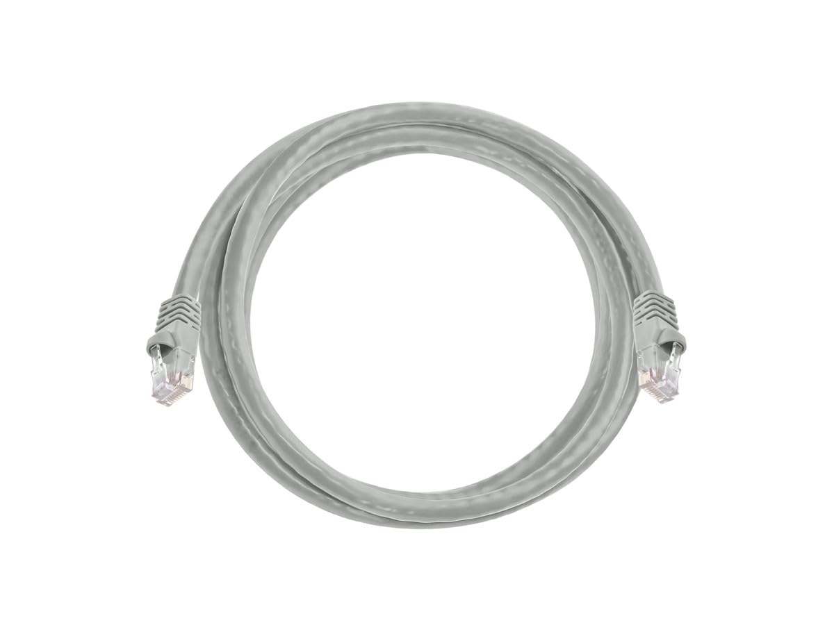Monoprice 7Ft 24Awg Cat6 550Mhz Utp Ethernet Bare Copper Network Cable   Gray