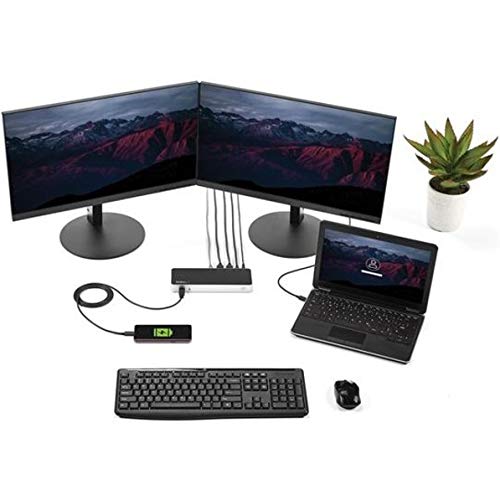 Startech.Com Dual Monitor Usb C Docking Station With 60W Power Delivery For Windows Laptops - Usb C To Hdmi Or Dvi Dock - Usb 3.