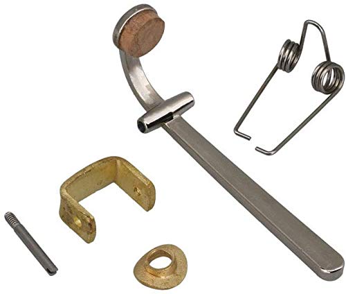 Jiayouy 6Pcs Trombone Wind Instruments Accessory Drain Valves Steel Wire Spring Valve Base Shaft Cork Pad