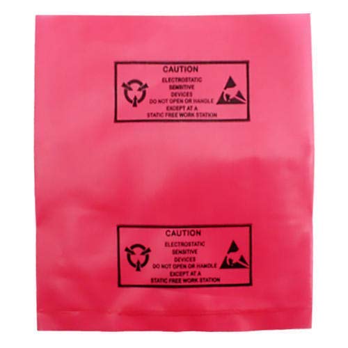 Sep (Sky Electrotek Products) Polyethylene SkyEsd Safe Antistatic Pink Bag Size 400X500 Mm Pack Of 50 Pcs For Hard Disk And Mot