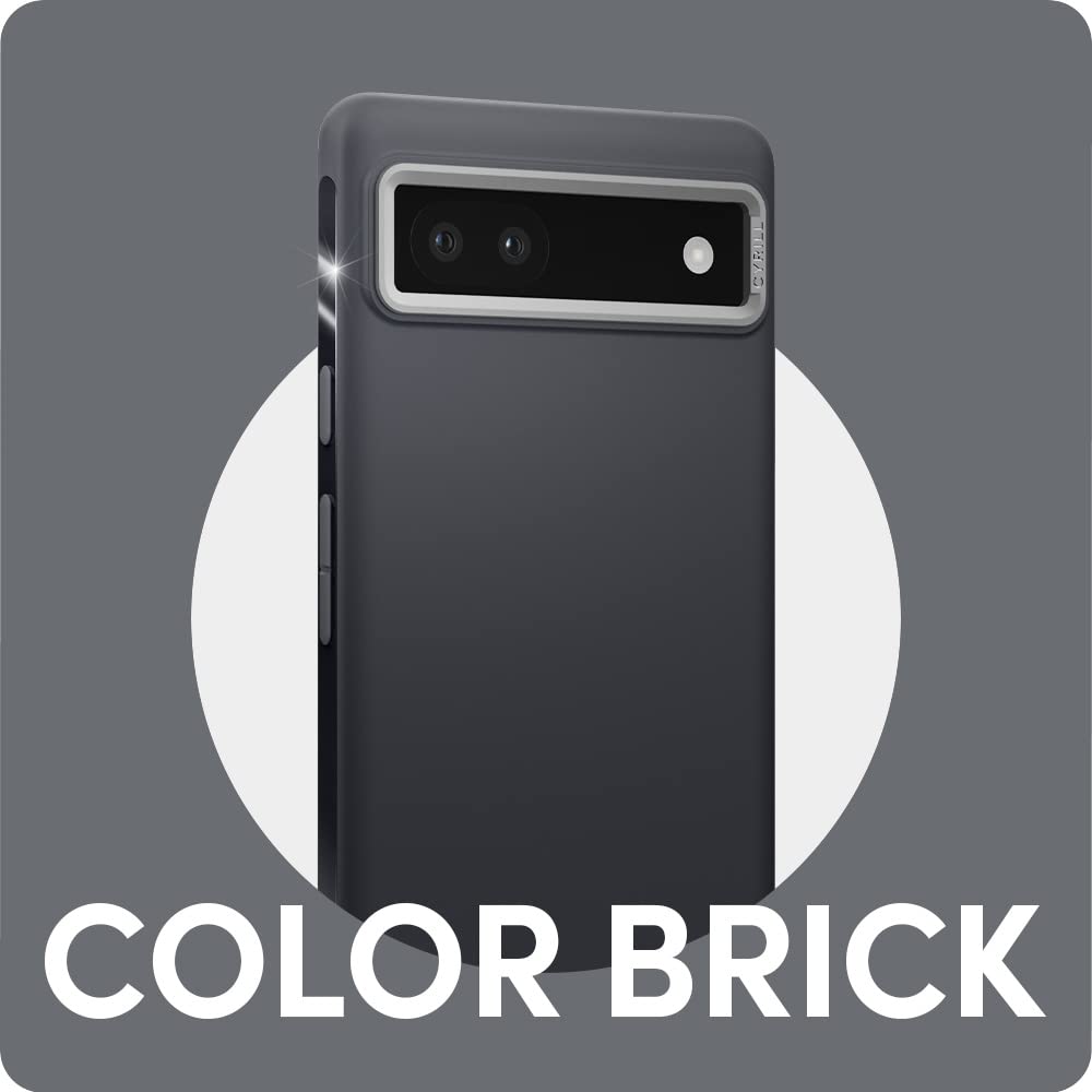 Cyrill Color Brick Compatible With Google Pixel 6A Case 5G (2022), Dust-Resistant Silicone-Feel Tpu With Protective Pc Camera Ri