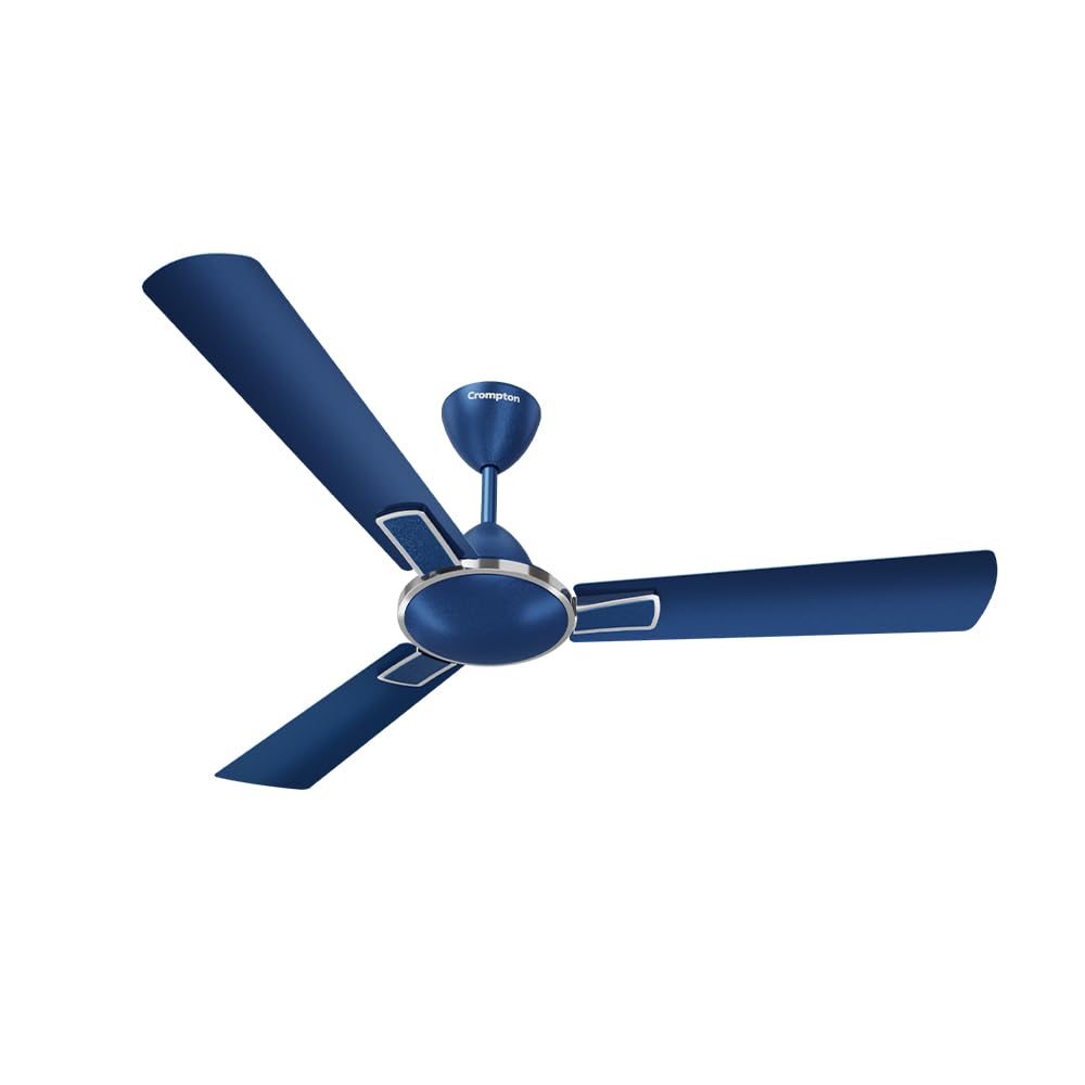 Crompton Highspeed Rapidus 1200 Mm Designer Ceiling Fan | Bee Star Rated Energy Efficient | AntiDust | Active Power Technology