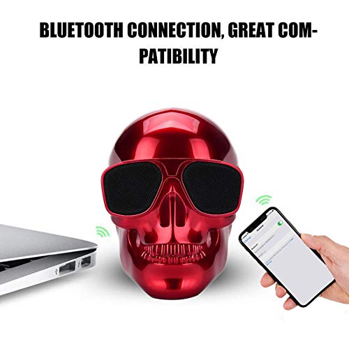 Vigros Skull Speaker Portable Bluetooth Mini Speakers Bass Stereo Compatible For Desktop Pc/Laptop/Mobile Phone/Mp3/Mp4 Player F