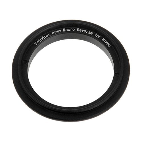 Fotodiox 49Mm Macro Reverse Ring Filter Kit Compatible With 49Mm Filter Thread Lenses To Nikon F-Mount Cameras - With Uv Filter,