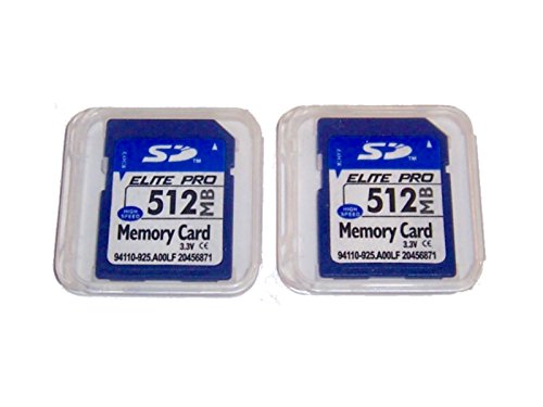 2 Pack 512Mb Memory Cards Compatible With 512 Mb Sd Cards, 2 Pack Memory Cards And Cases W/Built To Last! Microfiber Cloth, Comp