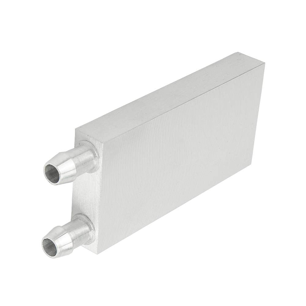 Bxqinlenx Aluminum Water Cooling Block For Cpu Graphics Radiator Heatsink 40X 80Mm White