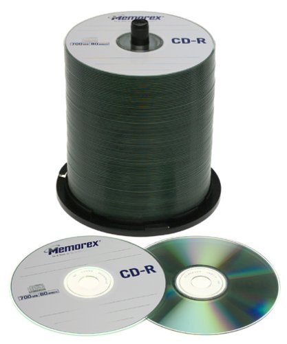 Memorex 700Mb/80 Minute 52X Cd R Media 100 Pack Spindle