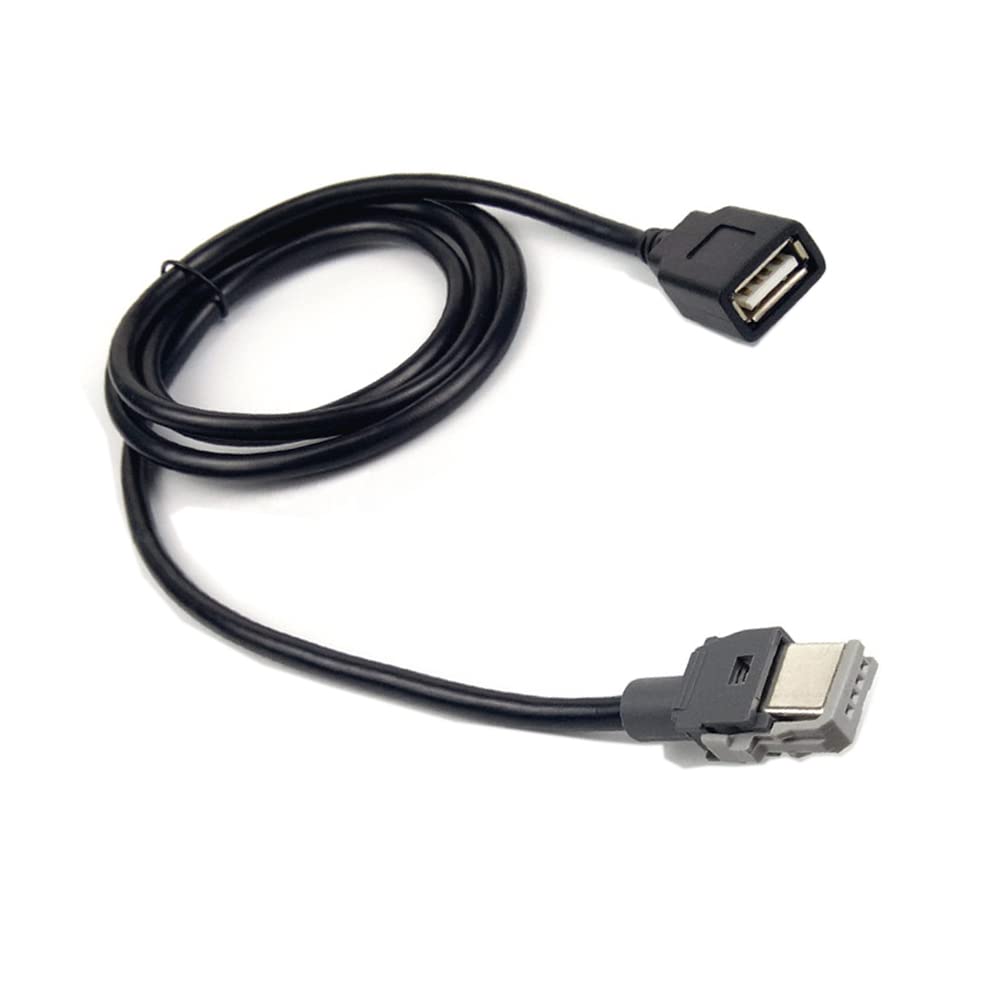 Qingrong Car 4Pin Female To Usb Female Adaptor Cable Media Central Unit Usb Interface Adapter Compatible With Kia Elantra Hyunda