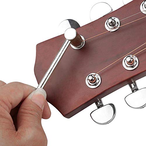 Bnineteenteam 7Mm/8Mm/6.35Mm Guitar Rod Wrench Guitar Adjustment Tool With Screwdriver For Guitar Musical Instrument Accessories(3Pcs)(Silver) Performance Accessory