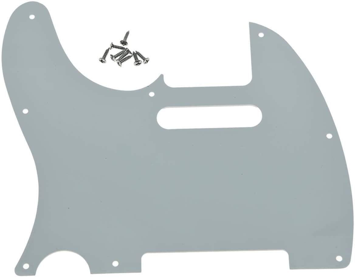 Dopro 8 Hole Tele Guitar Pickguard Scratch Plate For Usa/Mexican Fd Telecaster Blue Pearl