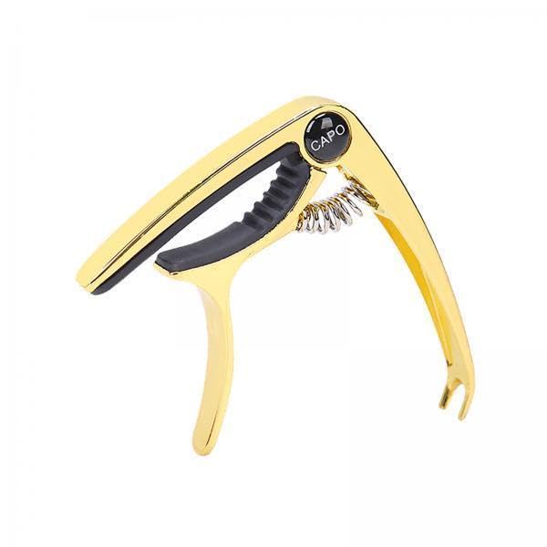 Atorse 2Xelectric Guitar Capo Professional Adjustment Zinc Alloy Acoustic Guitar Capo Gold