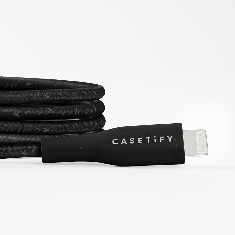 Casetify Powerthru Usb C To Lightning Cable (1M/3.3Ft)   Black
