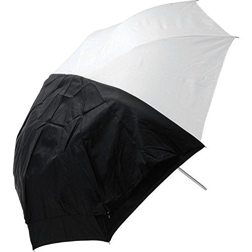 Westcott 2021 60In. Optical White Satin Umbrella With Removable Black Cover