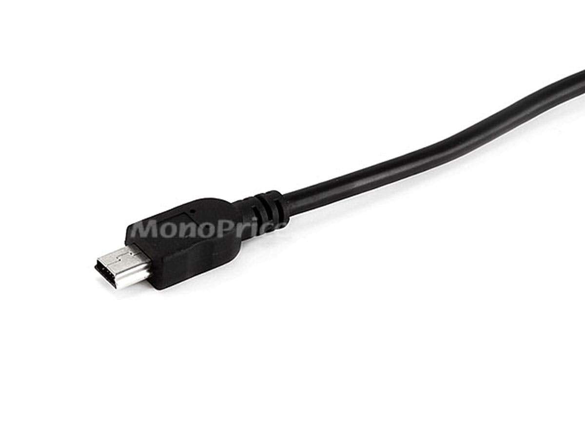 Monoprice 10 Feet Usb A To Mini B 5Pin 28/28Awg Cable (103897) Black