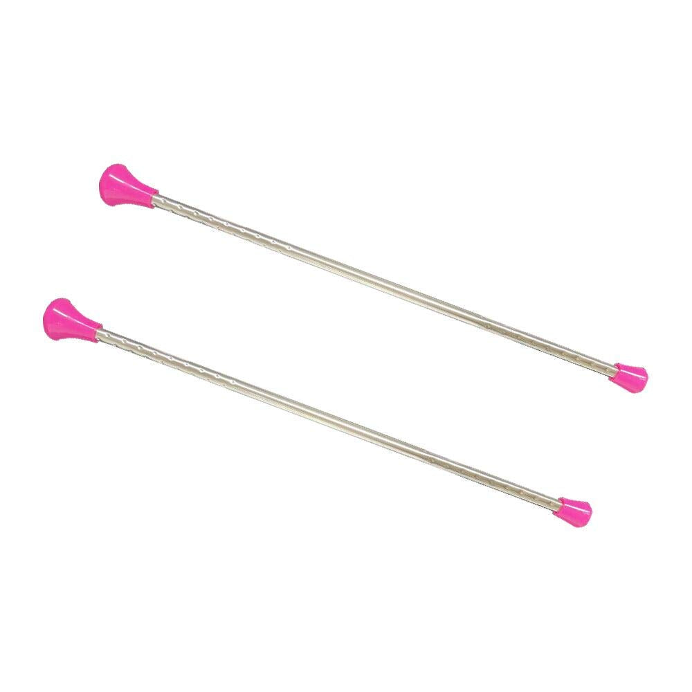 Oiloda Twirling Baton 21 Inches Marching Baton Spinning Dance Baton Metal Gymnastics Parade Stick for Child in Majorette 2 Pack 