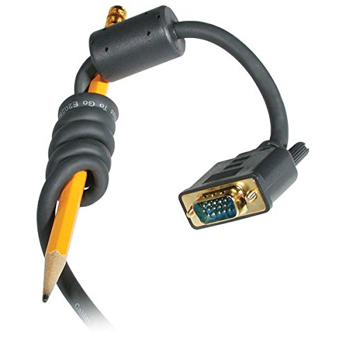 C2G 28247 Vga Cable   Flexima Vga Monitor Cable M/M, In Wall Cl3 Rated, Black (50 Feet, 15.24 Meters)