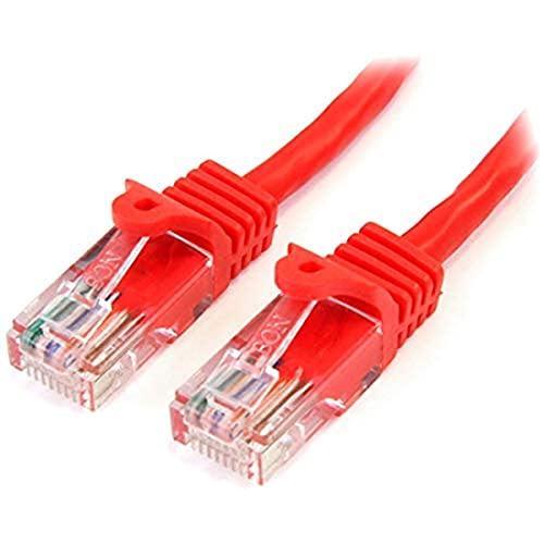 Startech.Com Cat5E Ethernet Cable   30 Ft   Red  Patch Cable   Snagless Cat5E Cable   Long Network Cable   Ethernet Cord   Cat 5