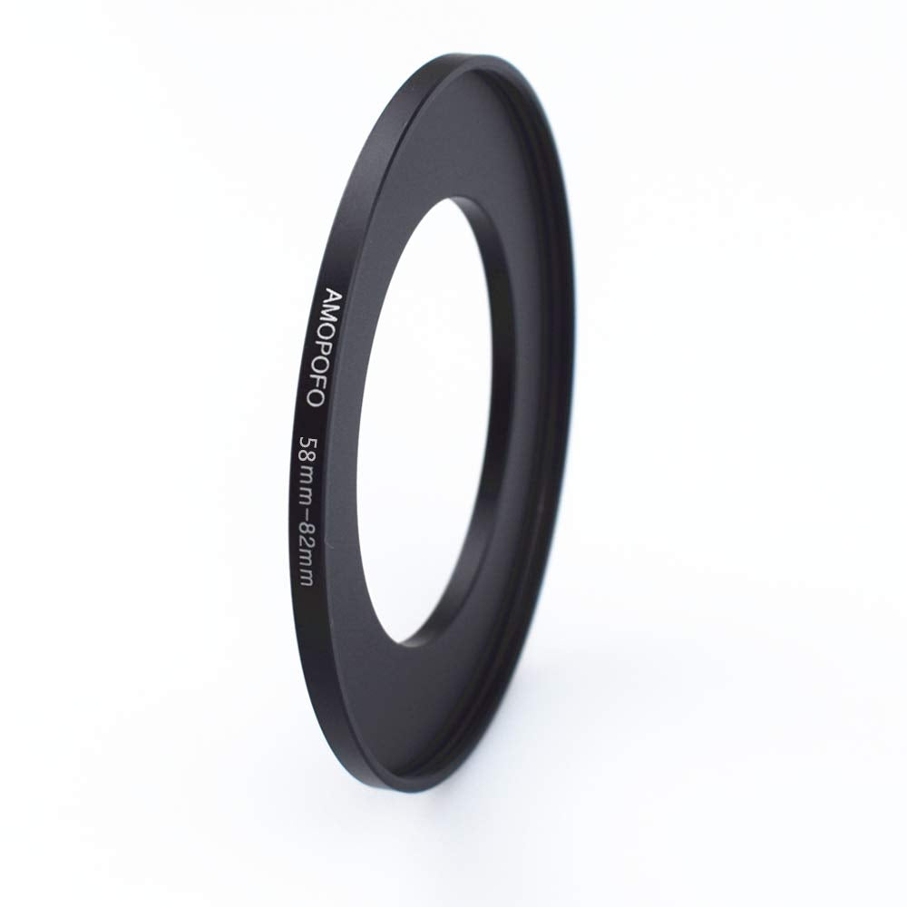 58 82Mm Metal Ring/58Mm To 82Mm Step Up Ring For Filters,Made Of Cnc Machined Space Aluminum With Matte Black Electroplated Finish,Compatible With All 58Mm Camera Lenses & 82Mm Accessories
