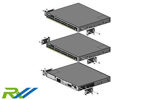 RW RoutersWholesale 19' Rack Mount Kit Compatible/Replacement for Cisco Catalyst 2960 X and 2960 XR Series Switches