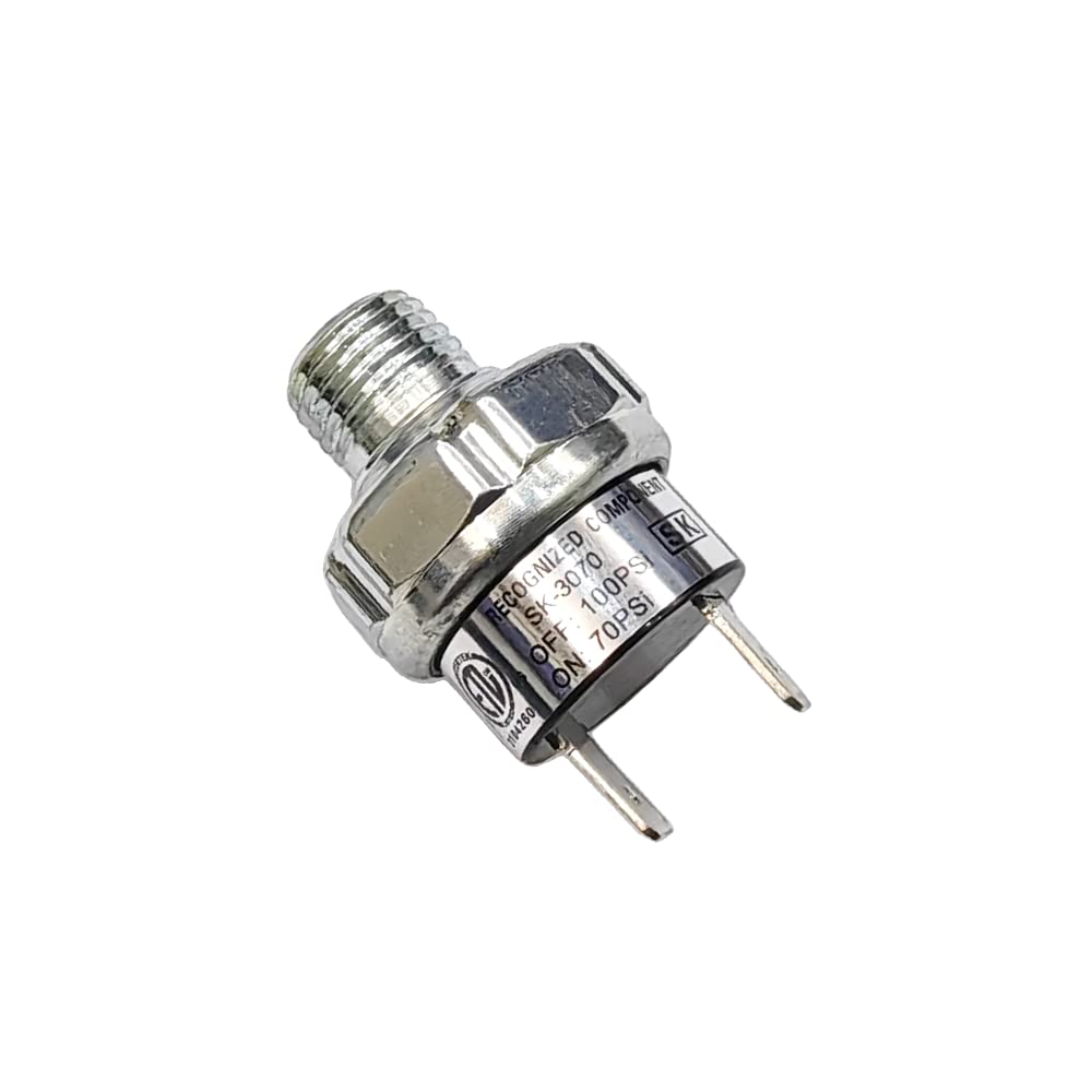 Air Pressure Switch 70 100 Psi Tank Mount Type Thread 1/4'' Npt 12V 24V Dc Air Compressor Pressure Switch For Air Train Horn 70 