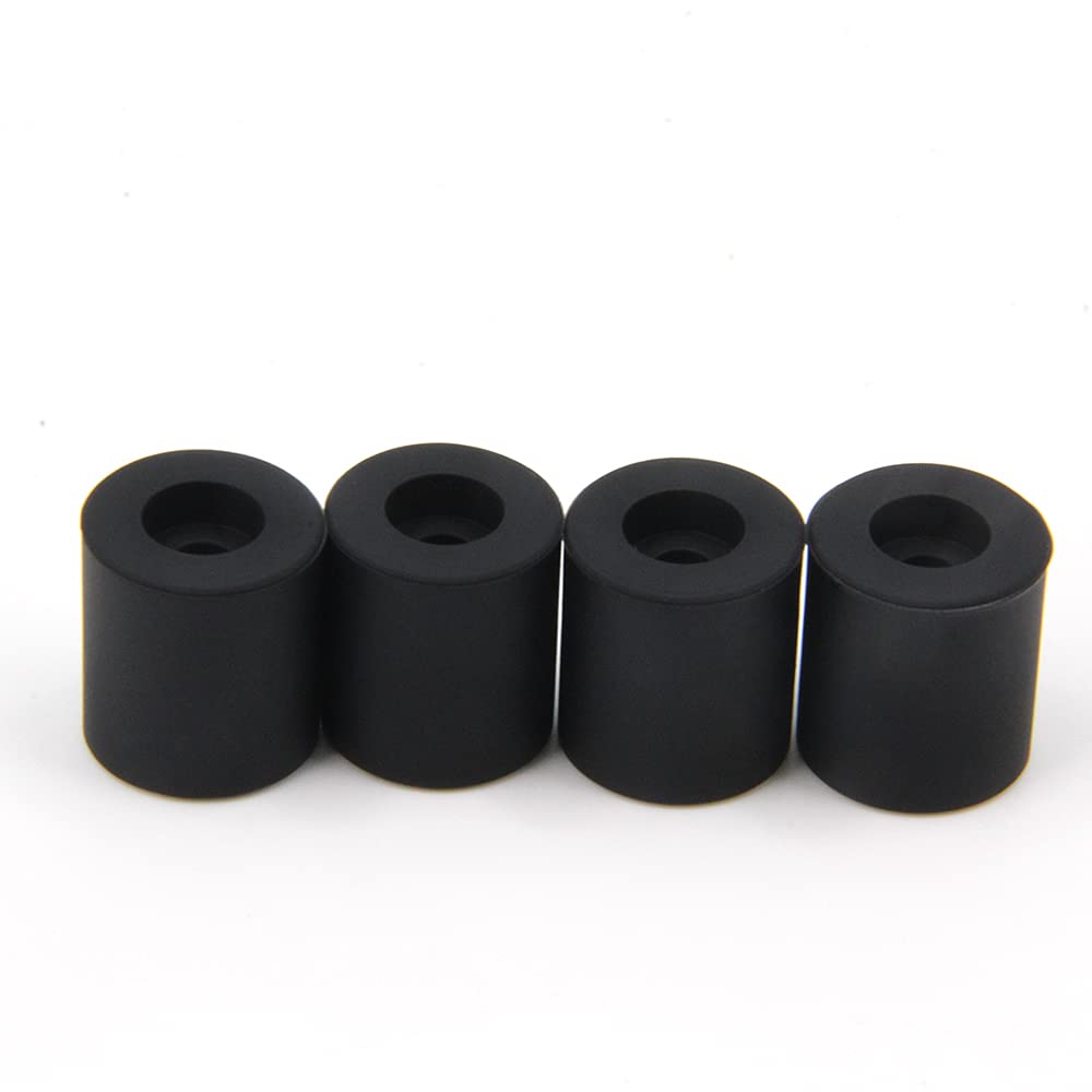 Zeberoxyz 4Pcs Black 18Mm High Heatbed Silicone Leveling Column Solid Mounts Parts,Solid Bed Mount Stable Tool Heat Resistant Si