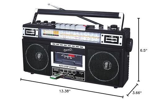 Supersonic Portable Amfm Radio Black
