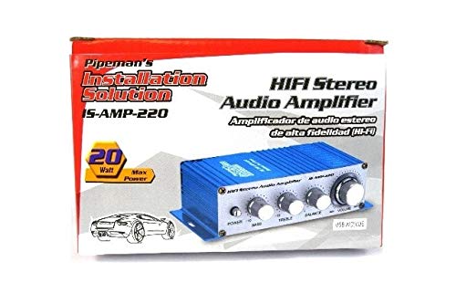 Pipemans Installation Solution 2 Channel Stereo Pa Mini Amplifier 4 To 16 Ohm 20 Watt 3.5 Aux Input Usb