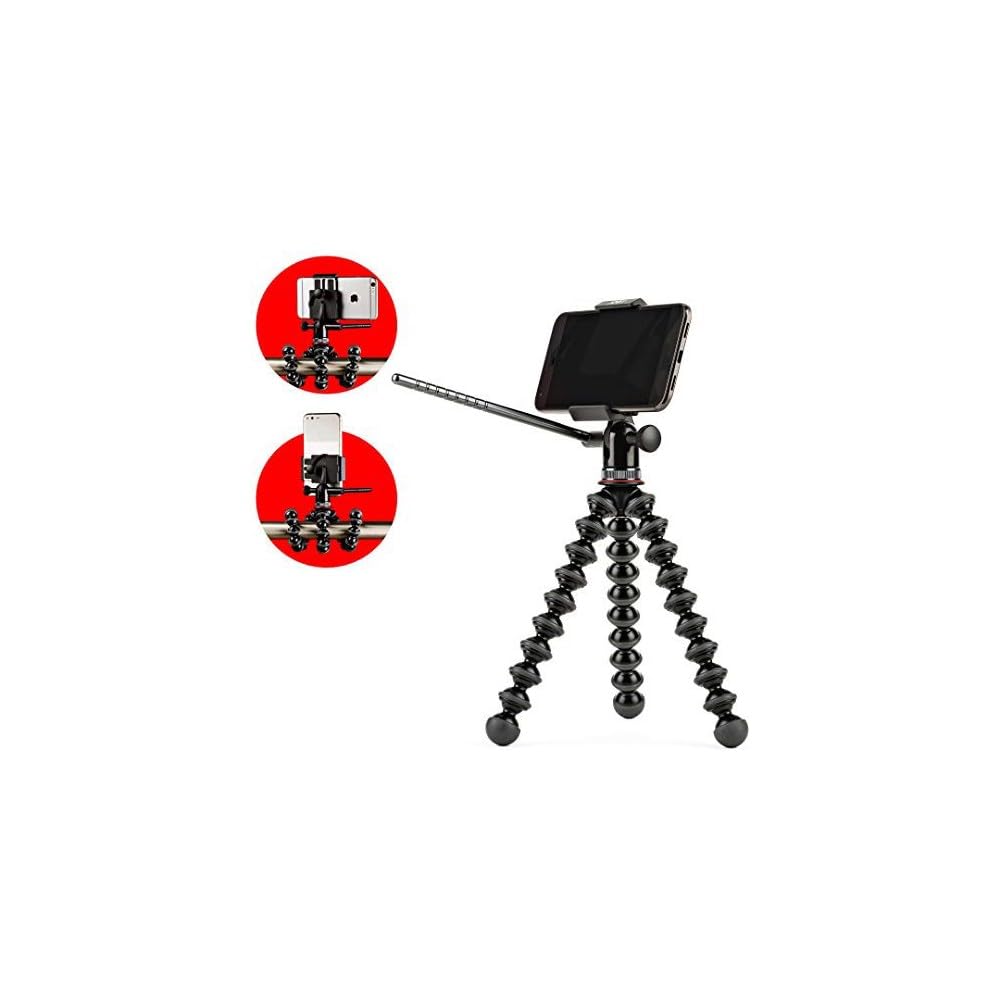Joby Griptight Pro Video Gorillapod Stand: Pan & Tilt Video Tripod Head And Gorillapod For Smartphones From Iphone Se To Iphone