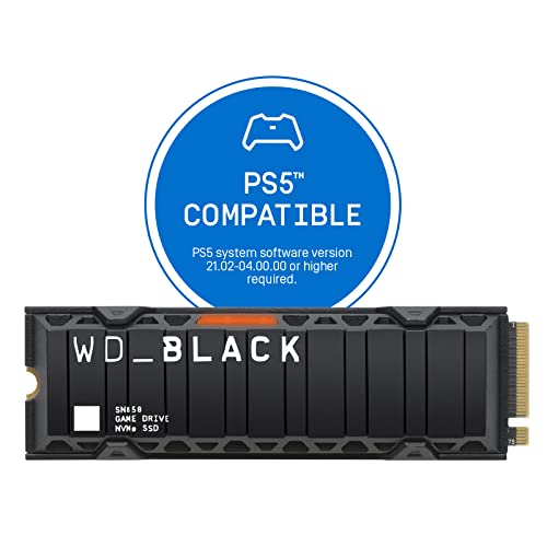 Wd_Black 2Tb Sn850 Nvme Internal Gaming Ssd Solid State Drive With Heatsink   Works With Playstation 5, Gen4 Pcie, M.2 2280, Up 