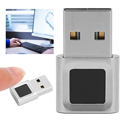 Usb Fingerprint Reader,Multi Finger 360 Degrees Touch Fast Matching High Sensitivity Hello Fingerprint Reader For Win 10 11 Lapt