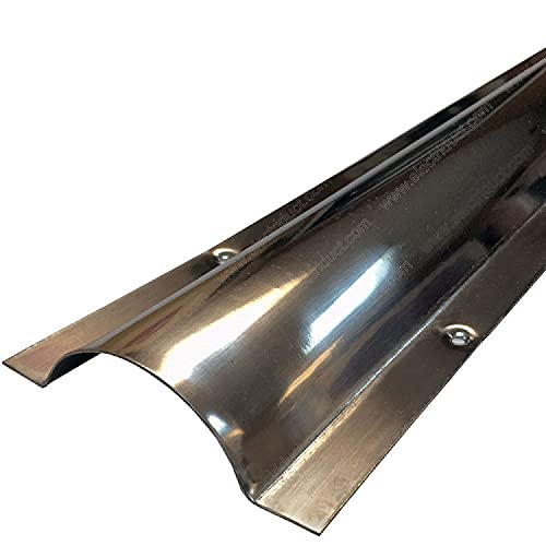 Electriduct Stainless Steel Wire Guard Surface Raceway Metal Cord Cover - Silver - 58 Inch - Channel Size: 0.95  W X 0.28  H (Sm