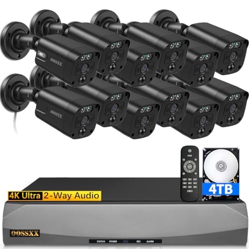 4K/8.0 Megapixel & 130� Ultra Wide Angle 2 Way Audio Poe Outdoor Home Security Camera System Wired Outdoor Video Surveillance Ip Cameras System