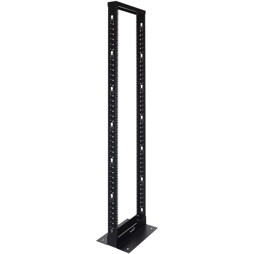 Navepoint 45U 2 Post Open Frame Server Rack For 19 Inch Equipment, Av, Networking, Data & It Devices, 2 Post Rack 45U 881Lbs Wei