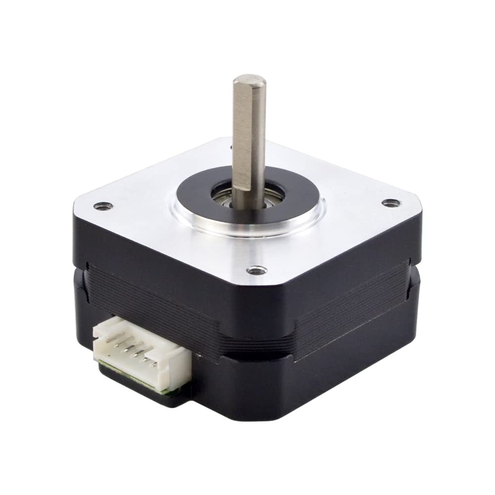 Stepperonline Nema 17 Pancake Stepper Motor 1A 17Ncm Bipolar 1.8 Degree 4 Lead 23Mm Body Length For 3D Printer Cnc Extruder