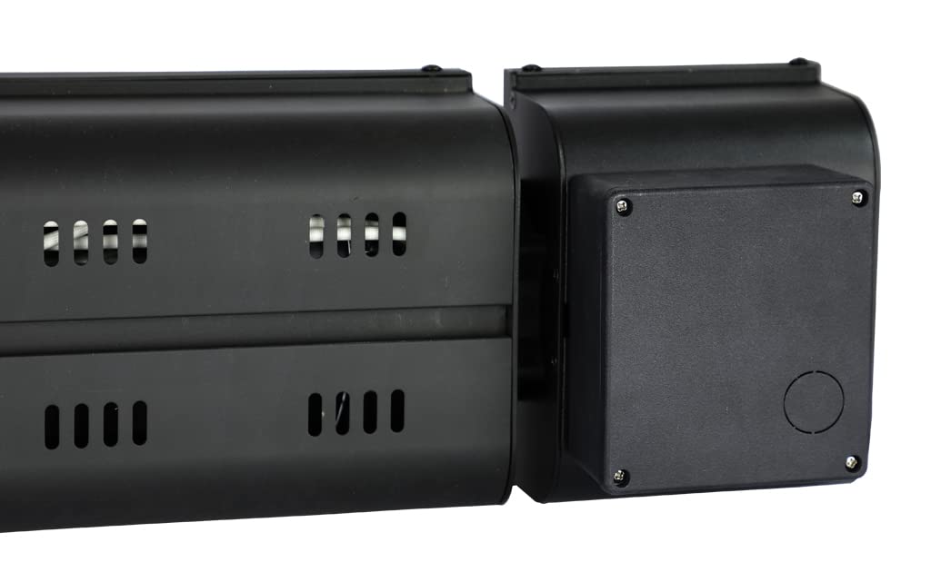 King Rk2415 Rmt Blk Electric Indoor/Outdoor Infrared Radiant Heater W/Remote, 24'', 1500W / 240V