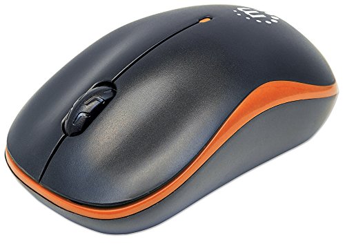 Ici179409   Manhattan 179409 Success Wireless Optical Mouse (Orange Black)