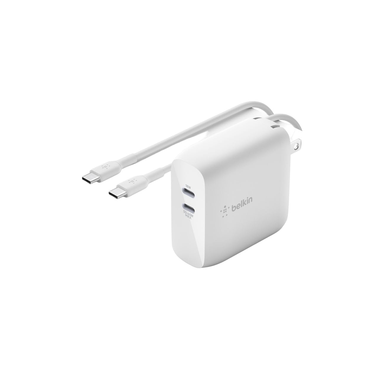 Belkin 68W Dual USB-C GaN Wall Charger - Thumbnail 4