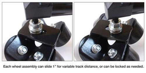 Glide Gear Gw100 Video Floor Track Dolly Tripod Swivel Cine Wheels