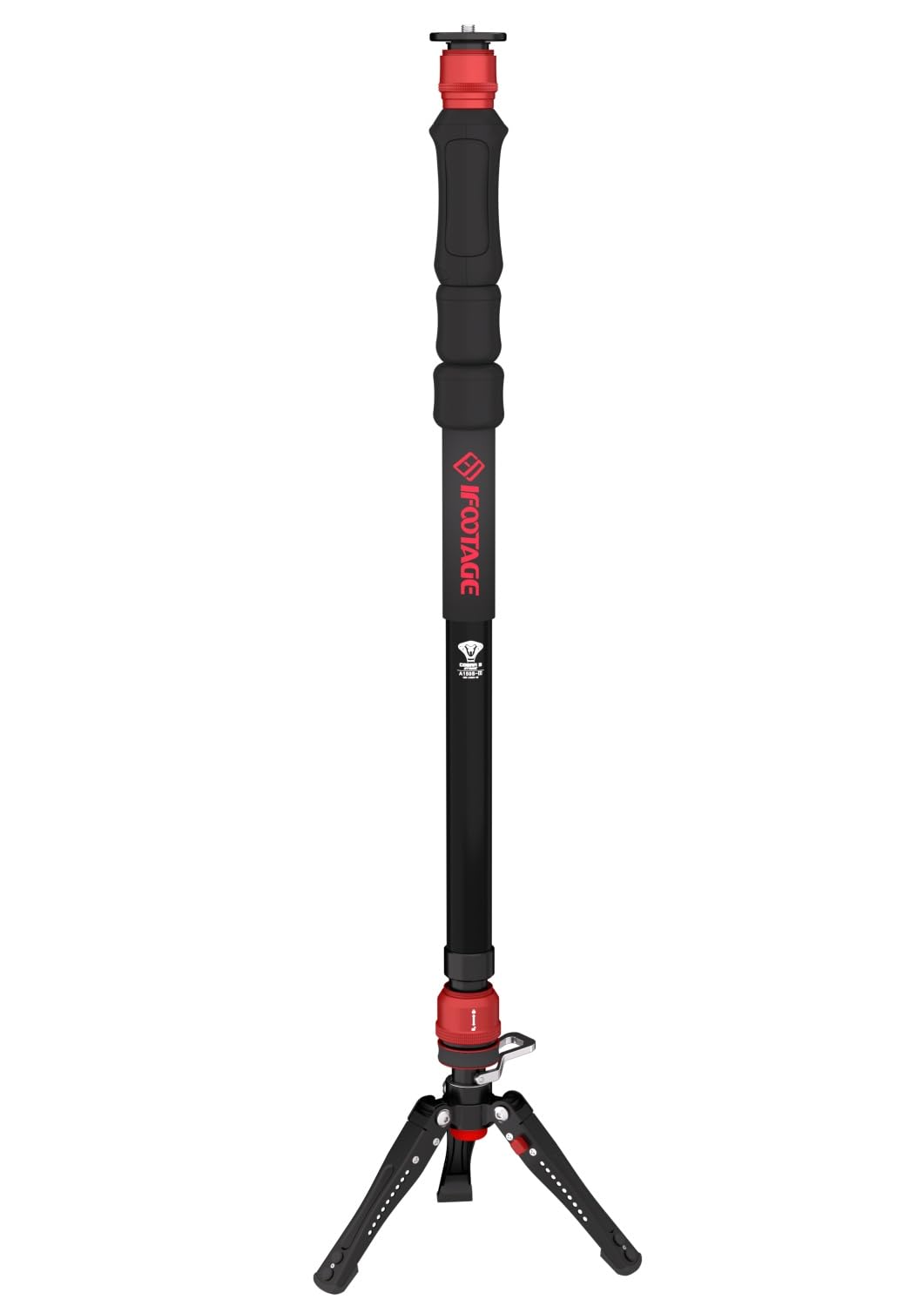 IFOOTAGE Cobra 3 A150S Strike Monopod, Pedal Locking Control, One-Step Rapid Height Adjustment, Professional Photography Monopod