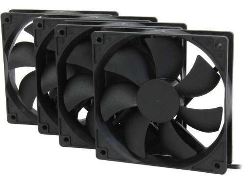 Rosewill 120Mm Case Fan 4-Pack, Long Life Sleeve Bearing Computer Case Fan Rocf-13001, Ultra Quiet Computer Cooling Fan 4 Pack 1
